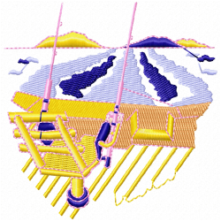 Landscapes Embroidery Design 6 Landscapes Embroidery Design 6